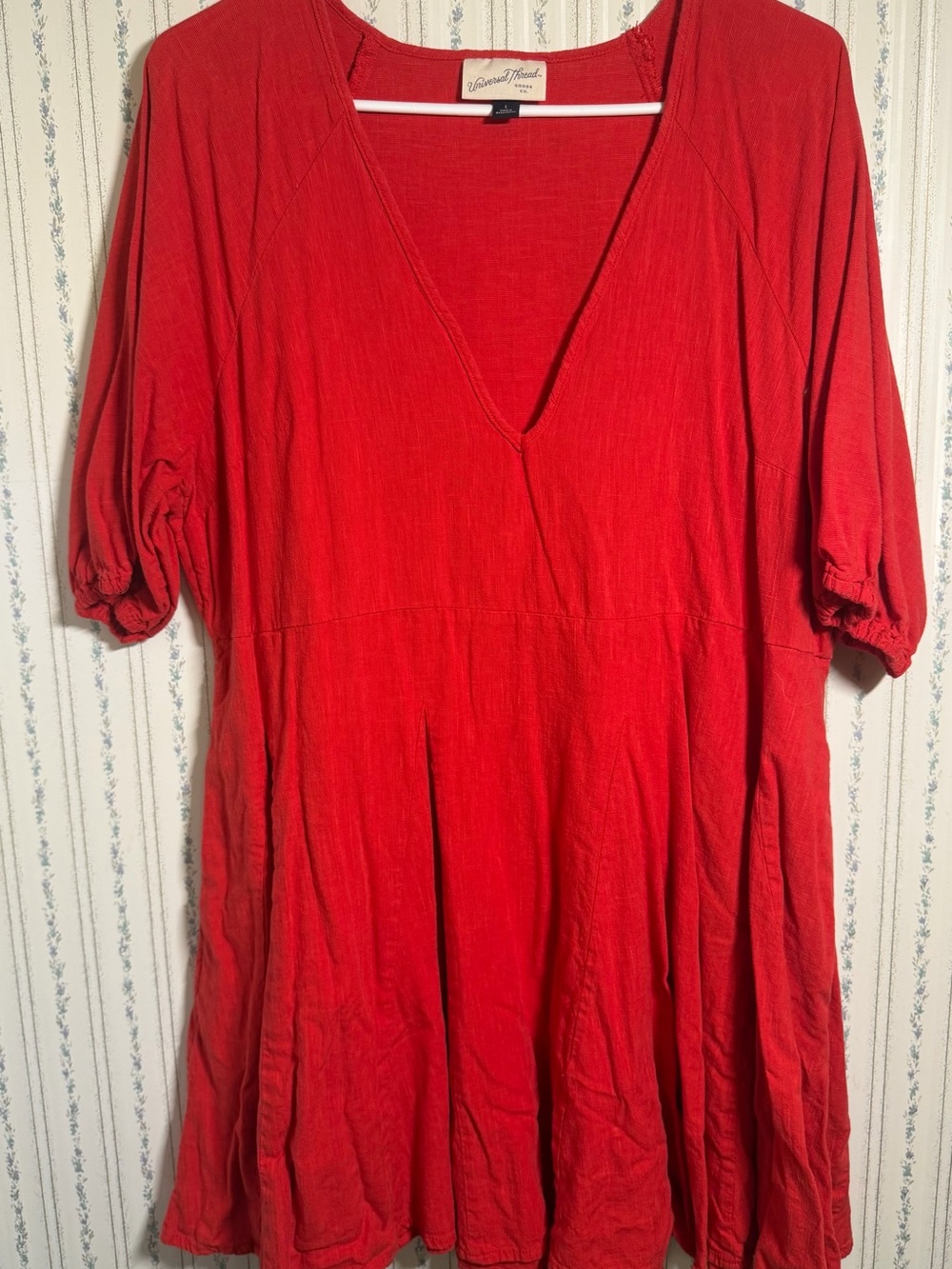Universal Thread Red V-Neck Swing Tunic